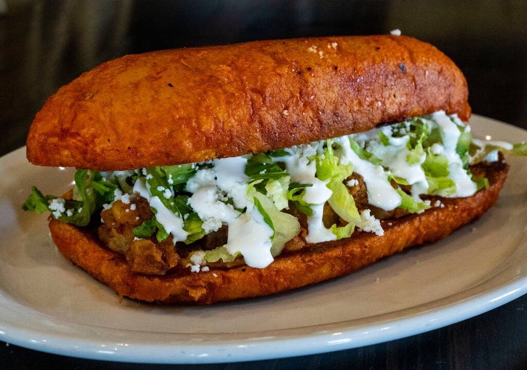 (Rick Egan | The Salt Lake Tribune)A pambazo at La Garnacha restaurant in Herriman gives customers a traditional representation of food from Mexico City.