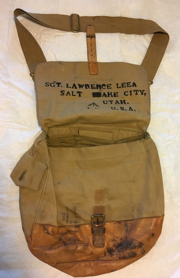 (photo courtesy Susan Leiber)  Personal effects of Sgt. Lawrence E. Leea.