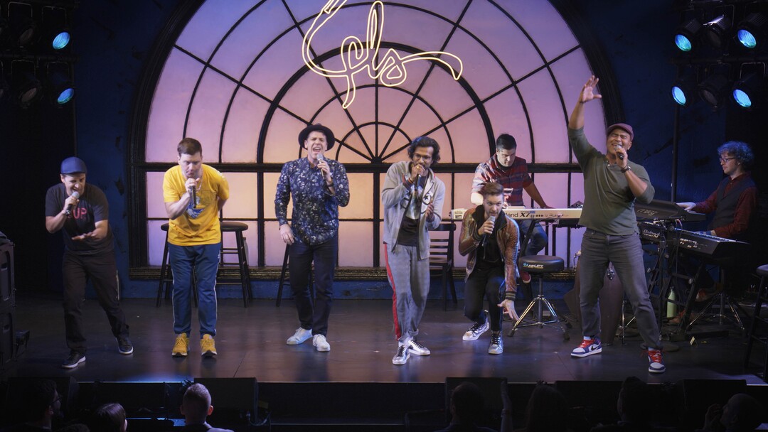 (Bryant Fisher  |  courtesy of Sundance Institute) Members of the improv hip-hop collective Freestyle Love Supreme perform, in a scene from "We Are Freestyle Love Supreme," directed by Andrew Fried, an official selection of the Special Events program at the 2020 Sundance Film Festival.