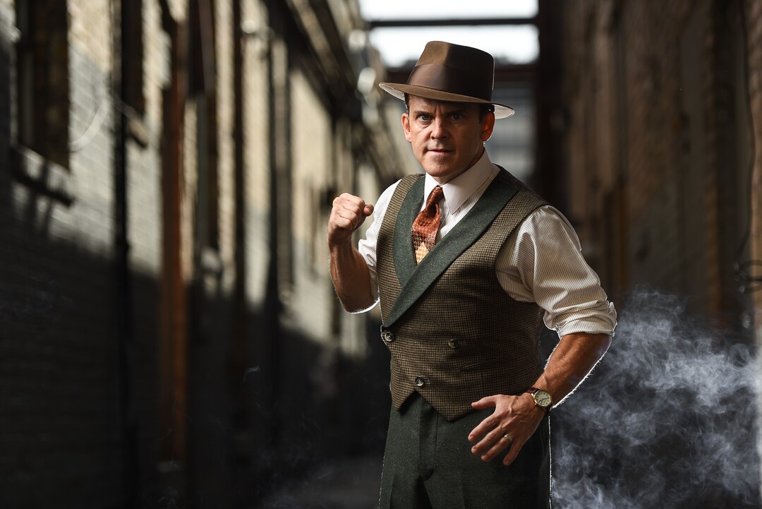 (Francisco Kjolseth | The Salt Lake Tribune)  Robert Creighton, an actor who is the writer, composer and star of "Cagney: The Musical," opening Sept. 20 at the Pioneer Theatre, where it is being groomed for a possible run on Broadway.