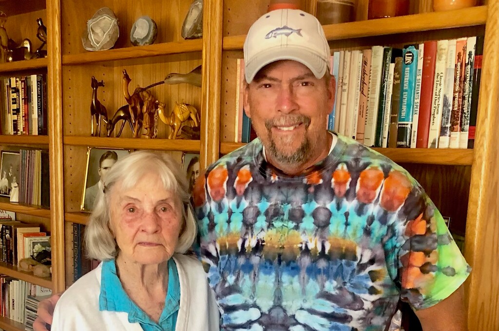 (Gordon Monson)  Wilma Mooring Monson, left, and her son, Salt Lake Tribune columnist Gordon Monson. Wilma Monson died Sunday, Jan. 21, 2024. She was 97.