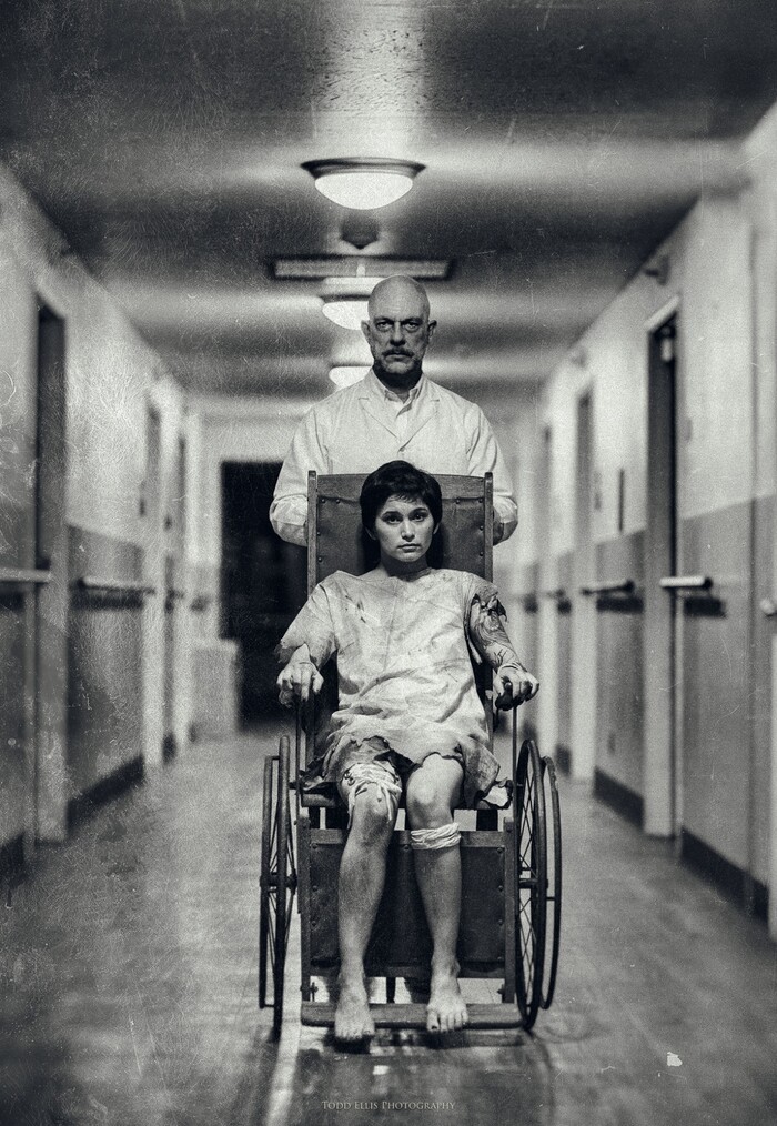 (Courtesy photo) The 12th edition of An October Evening celebrates ghosts through film, fashion, music and dance, all in an expanded two evenings Oct. 20-21 at the Masonic Temple in Salt Lake City. Pictured,Terry Burden and Julia Fae in a behind-the-scenes shot from "Night Terrors," one of the films that will be featured in the event.