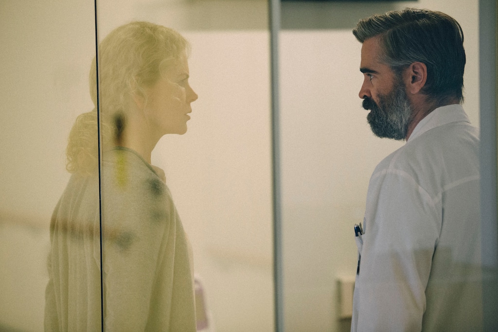 (Courtesy A24 Films) Colin Farrell (right) plays a surgeon at the breaking point, and Nicole Kidman plays his wife, in director Yorgos Lanthimos' dark horror/drama "The Killing of a Sacred Deer."