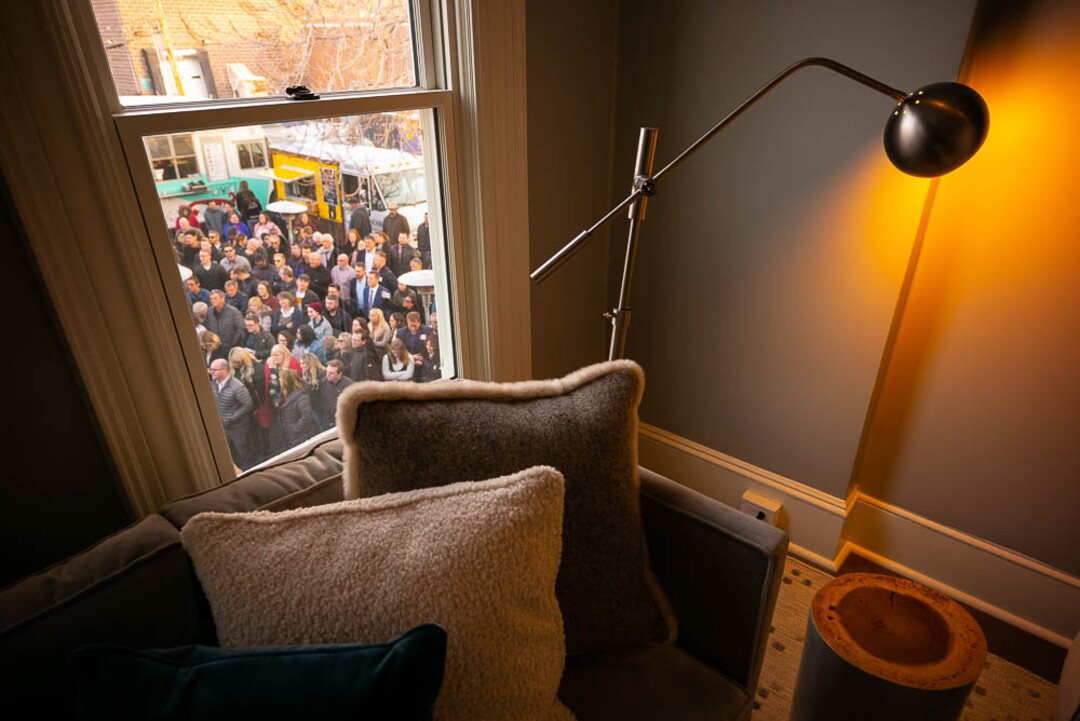 (Trent Nelson | The Salt Lake Tribune)  A crowd on hand for the ribbon cutting as Encircle: LGBTQ+ Family and Youth Resource Center opens its second location in Salt Lake City on Friday February 8, 2019.
