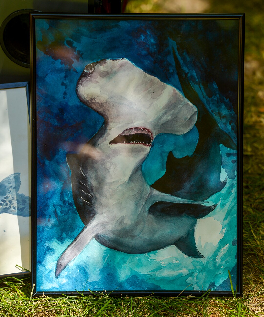 (Leah Hogsten  |  The Salt Lake Tribune)  A hammerhead shark by mixed media artist Lucas Rohde, 14, on sale at the Craft Lake City DIY Festival Kid Row, where children 14 and under make and sell their products. Craft Lake CityÕs DIY Festival is UtahÕs largest local, three day arts festival with over 300 artisans, DIY engineers, vintage vendors and craft food creators.