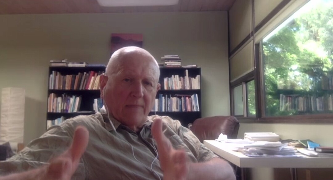 (screenshot) Jack Schmidt, director of Utah State UniversityÕs Center for Colorado River Studies, says climate change is one of the factors that will affect future uses of the Colorado River. Climate change, tribal rights and environmental health are factors relevant to upcoming river management talks.