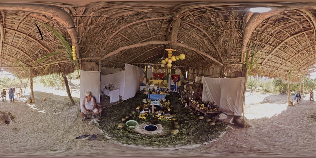 (Alain Lopez and Marcos Louit  |  courtesy of Sundance Institute) Ernesto Collinet appears in "Bembé," a VR work by Marcos Louit and Patricia Diaz, an official selection of the New Frontier Exhibitions program at the 2020 Sundance Film Festival.
