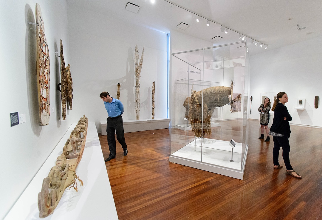 (Trent Nelson  |  The Salt Lake Tribune)  The Arts of the Pacific at the Utah Museum of Fine Arts in Salt Lake City . The re-imagined UMFA reopens to the public Saturday, Aug. 26.
