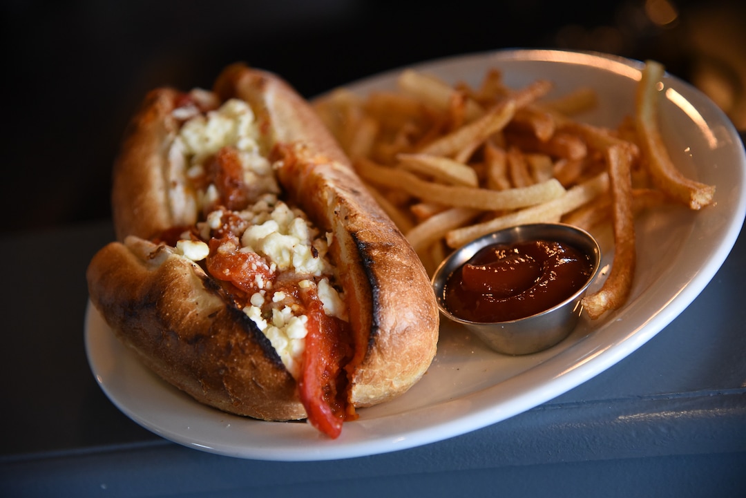 (Francisco Kjolseth  |  The Salt Lake Tribune)  The meatball and sausage sandwich from Wicked Peel Pizza Kitchen in Riverton.