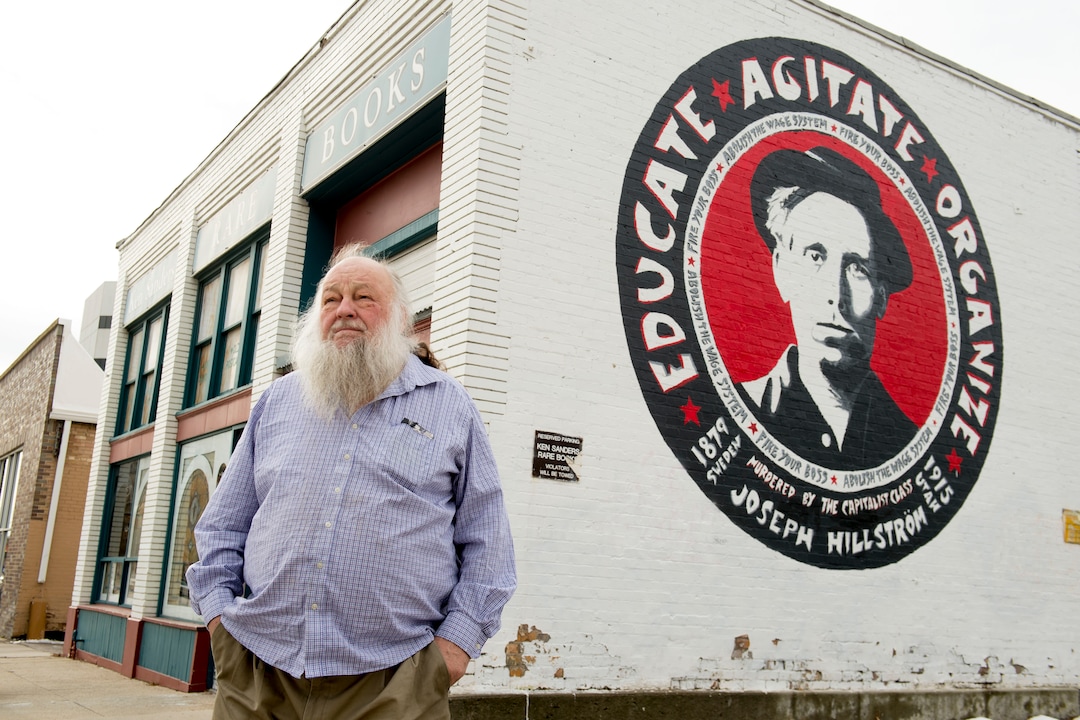 (Jeremy Harmon  |  The Salt Lake Tribune) Ken Sanders outside his book store in Salt Lake City on January 16, 2020.