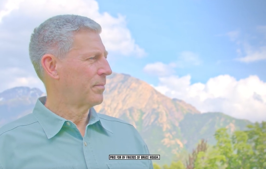 (Screenshot via Friends of Bruce Hough) Bruce Hough, a Republican candidate in the Congressional District 2 special election, appears in a video advertisement.