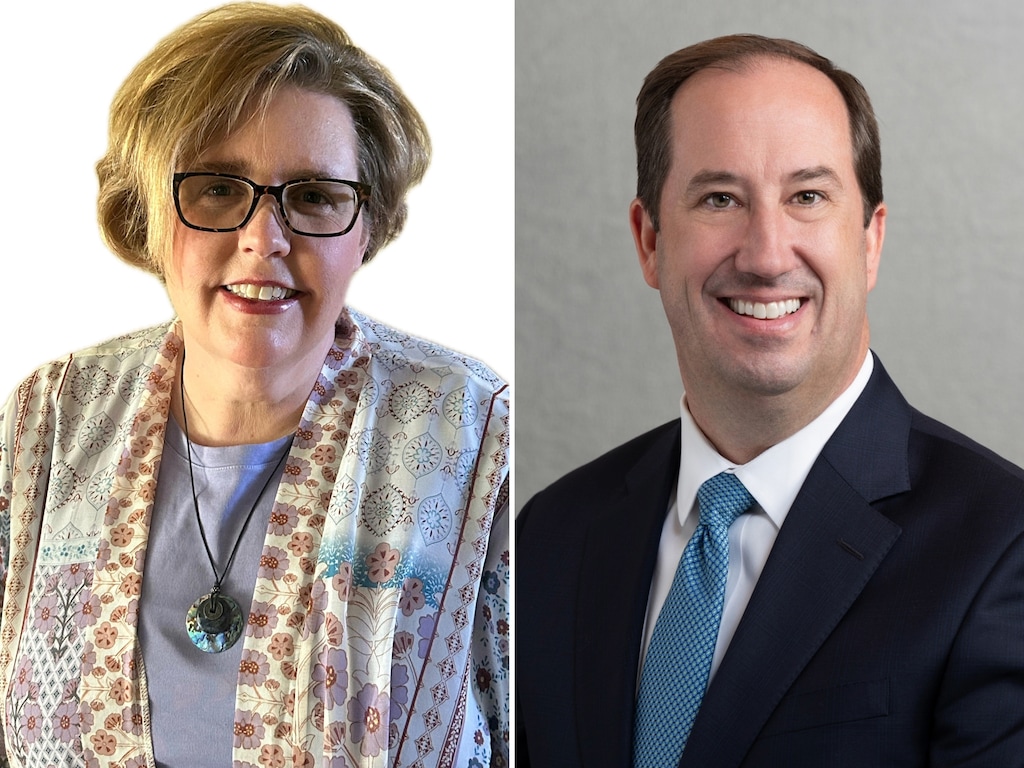 (Campaign photos) Julie Smith, left, and Stephen L. Whyte, candidates for the 2026 House District 63 election.