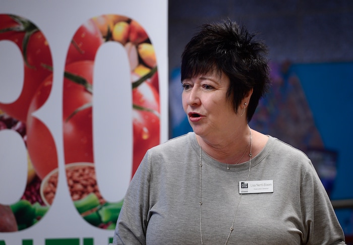 Scott Sommerdorf | The Salt Lake TribuneLisa Nentl-Bloom, Executive Director, Utah Education Association, speaks at a press conference at Backman Elementary SchoolÕs Breakfast in the Classroom program, Wednesday, March 21, 2018.