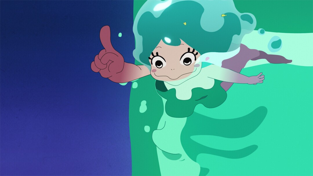 ( Courtesy Sundance Institute) Lu is a mermaid who befriends a boy in a fishing village, in Masaaki Yuasa's "Lu Over the Wall," an animated tale from Japan that will screen in the Kids section of the 2018 Sundance Film Festival.