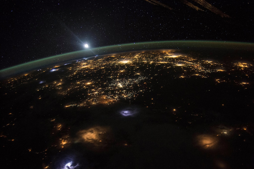 FILE - This Aug. 10, 2015 photo made available by NASA shows a sunrise from the vantage point of the International Space Station, about 220 miles above the surface of the Earth. Traveling at a speed of approximately 17,500 mph, the station completes each orbit around the planet in about 92 minutes, with 16 sunrises and sunsets each 24-hour period. (Scott Kelly/NASA via AP)