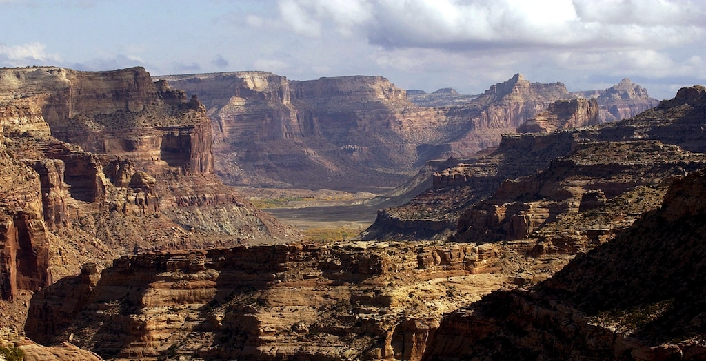 (Al  Hartmann | The Salt Lake Tribune)  A view of the sandstone cliffs near the Buckhorn Wash area of the San Rafael Swell.