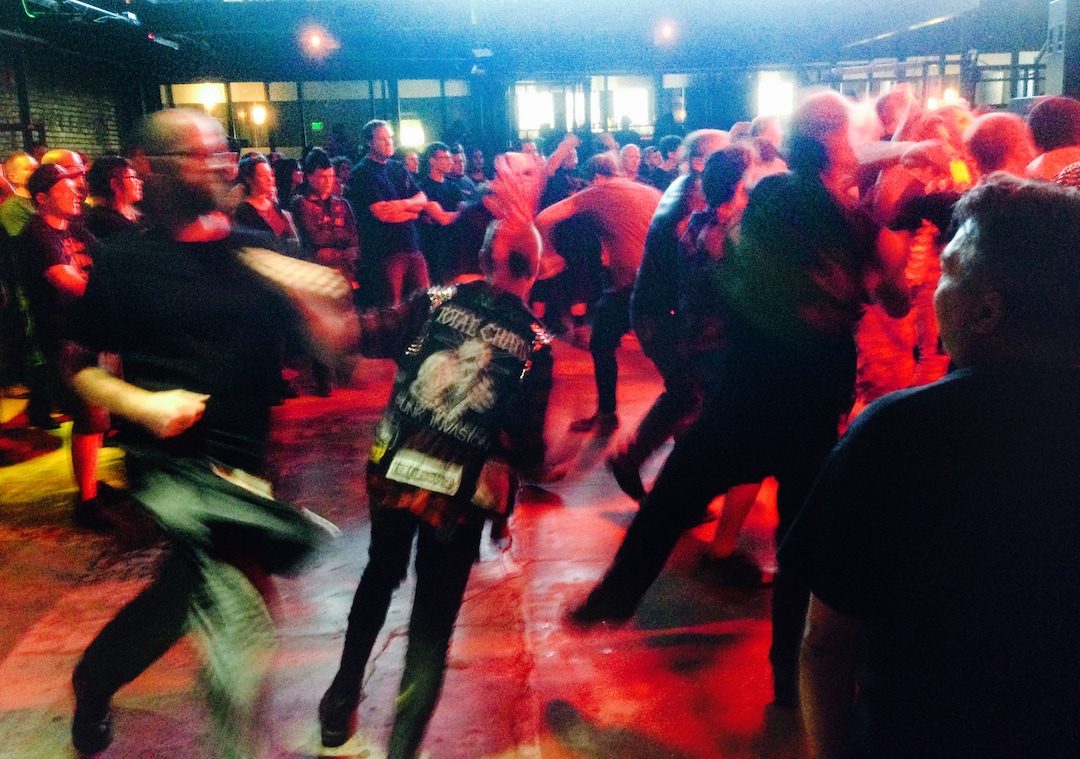 (Rick Egan  |  The Salt Lake Tribune) The crowd forms a mosh pit as Bad Religion plays at In The Venue, March 27, 2015.
