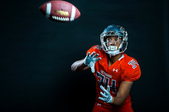 (Chris Detrick | The Salt Lake Tribune) Skyridge's Blayden Togiai poses for a portrait Friday, December 15, 2017.