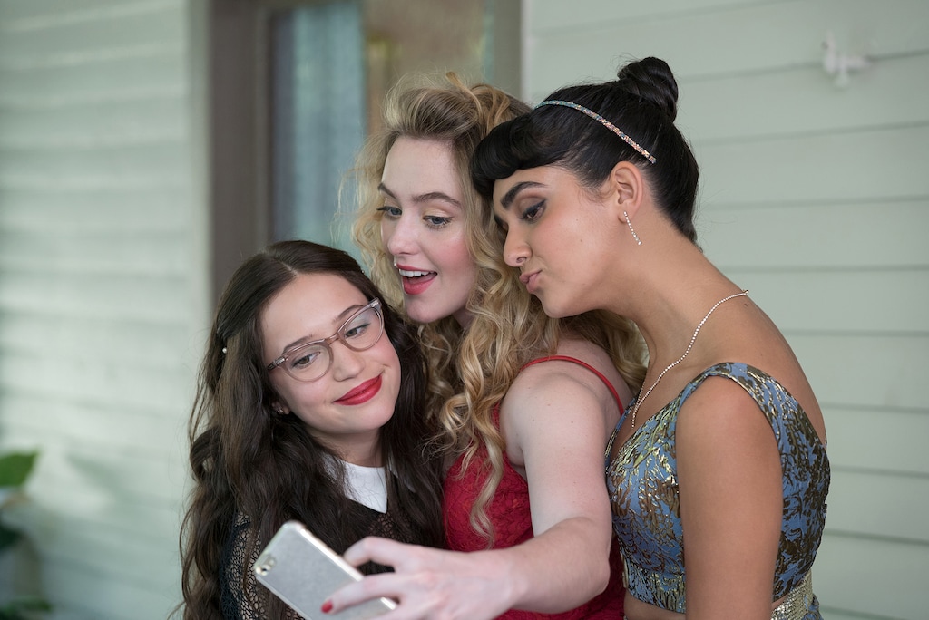 (Quantrell D. Colbert | Universal Pictures) Gideon Adlon, from left, Kathryn Newton and Geraldine Viswanathan play high-schoolers who plan to lose their virginity on prom night.