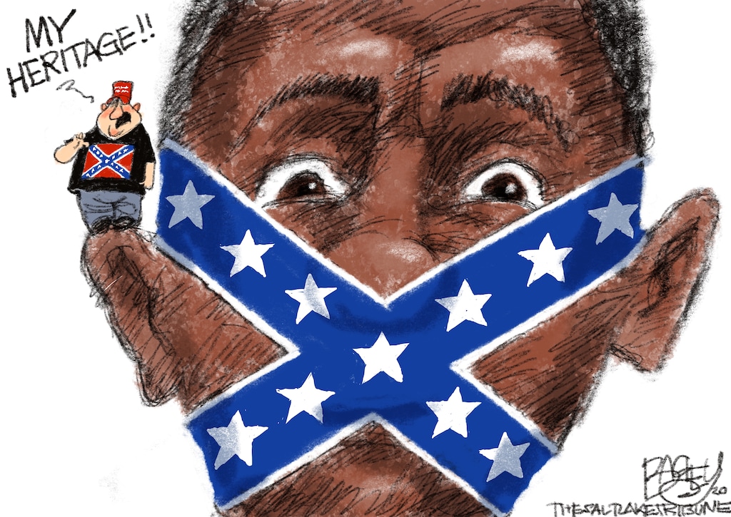 (Pat Bagley | The Salt Lake Tribune) This cartoon, titled "Confederate Pride," appears in The Salt Lake Tribune on Sunday, June 14, 2020.
