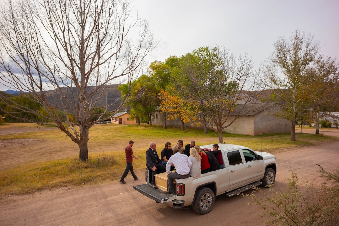 (Trent Nelson  |  The Salt Lake Tribune)
The procession to the cemetery after the funeral for Dawna Langford and two of her children, Trevor and Rogan, in La Mora, Sonora on Thursday, Nov. 7, 2019.