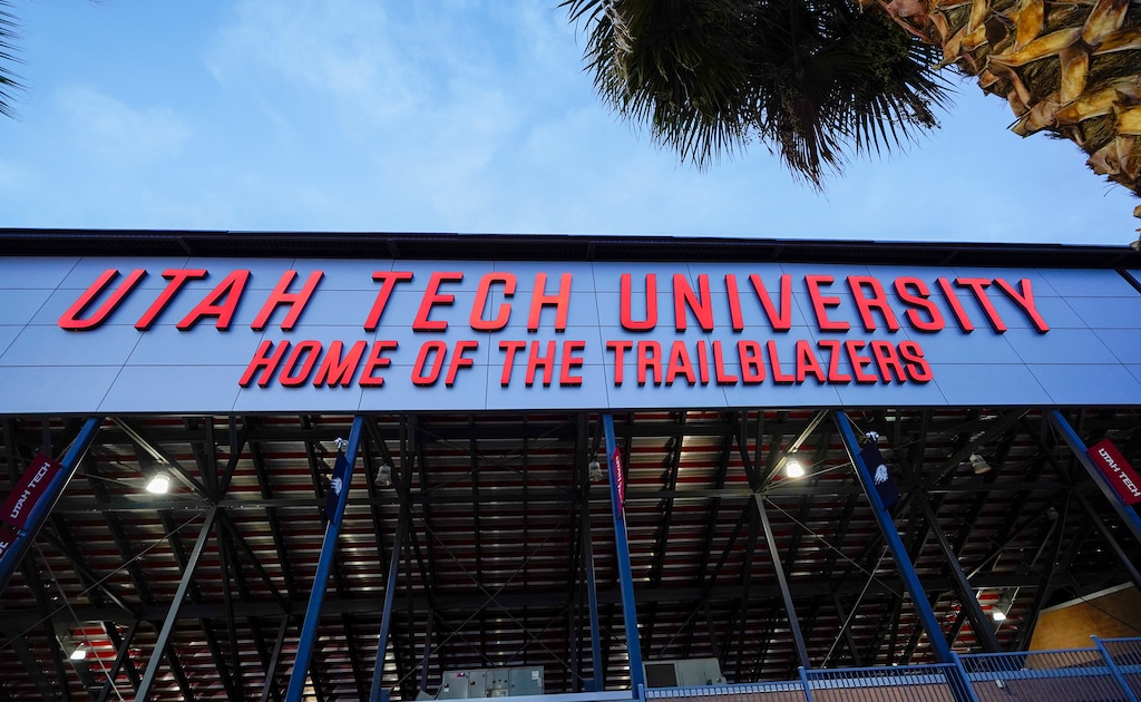 (Chris Samuels | The Salt Lake Tribune) Greater Zion Stadium at Utah Tech University in St. George, Thursday, Oct. 10, 2024.