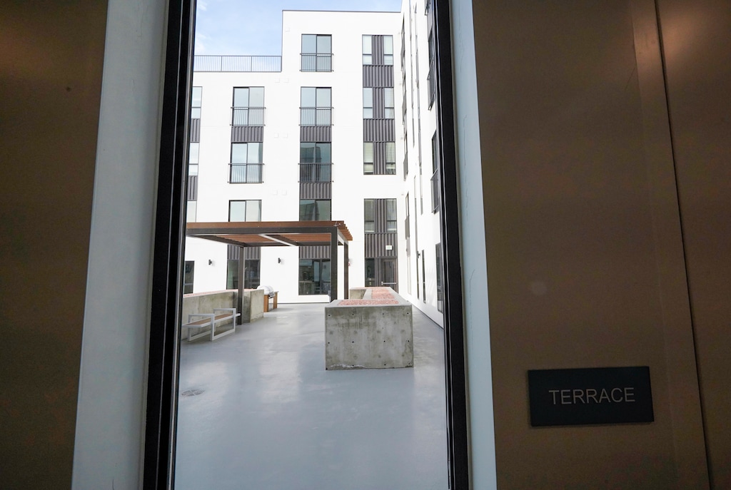 (Chris Samuels | The Salt Lake Tribune) Recreation space of an affordable housing development on 500 East in Salt Lake City, Wednesday, Jan. 8, 2025.