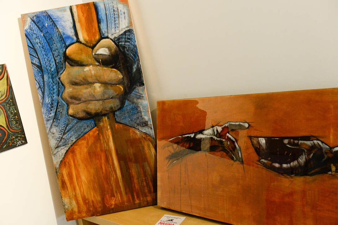 (Francisco Kjolseth  |  The Salt Lake Tribune)  The Pasifika Enriching Arts of Utah presents their 6th annual art exhibit at the Clubhouse, 850 E. South Temple on Saturday, Aug. 25, 2018, as part of Utah Pacific Islander Heritage Month to preserve culture and heritage through all types of mediums and disciplines.