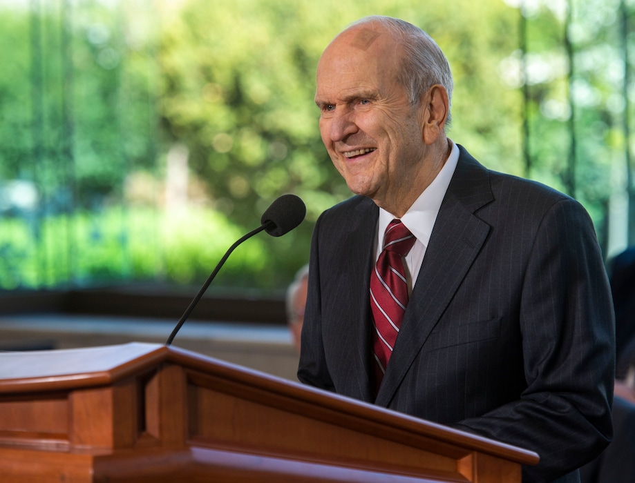 (Rick Egan  |  Tribune file photo)    President Russell M. Nelson speaks at a news conference in April 2019. The leader of The Church of Jesus Christ of Latter-day Saints issued a "message of hope" on social media amid the coronavirus pandemenic.