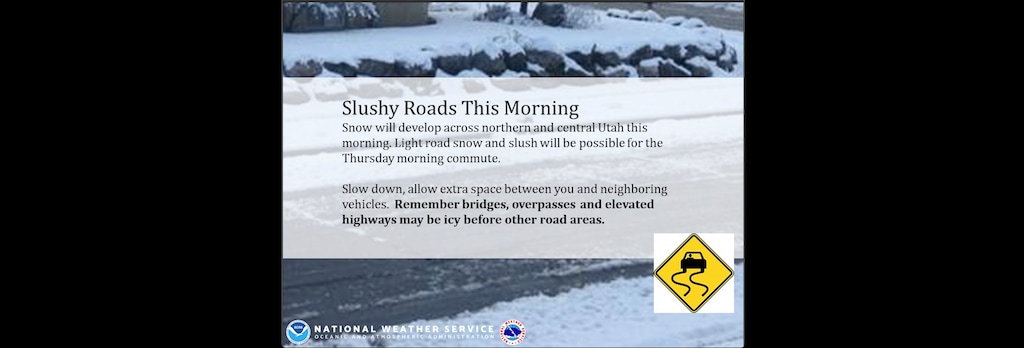 (Courtesy of the National Weather Service) Drivers should exercise caution on wet, icy or snowy roads.