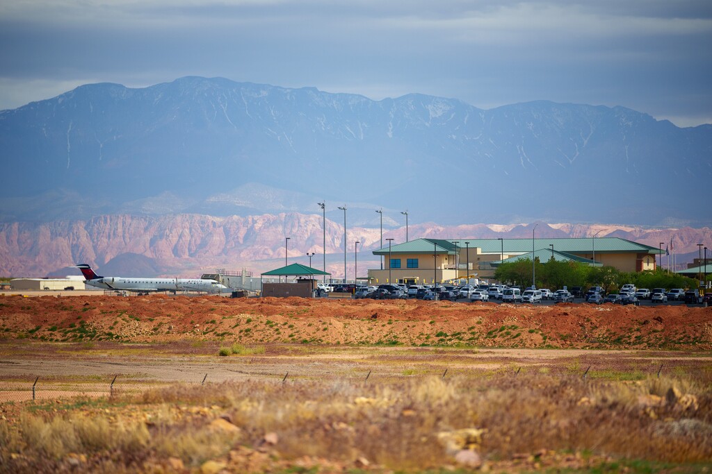 (Trent Nelson  |  The Salt Lake Tribune) St. George Regional Airport on Wednesday, May 3, 2023.