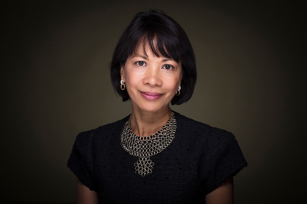 (August Miller  |  Utah Valley University)  Astrid Tuminez, shown Thursday, April 19, 2018, has been chosen to be Utah Valley University's seventh president. She will replace Matthew S. Holland, who is scheduled to leave the school in June to become an LDS Church mission president.