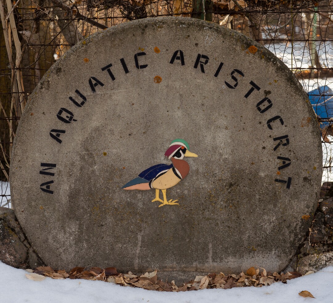 (Rick Egan  |  The Salt Lake Tribune)      One of the many mosiac's in Allen Park. All residents of Allen Park have to be out by the end of the day Monday, Jan. 14, 2019.