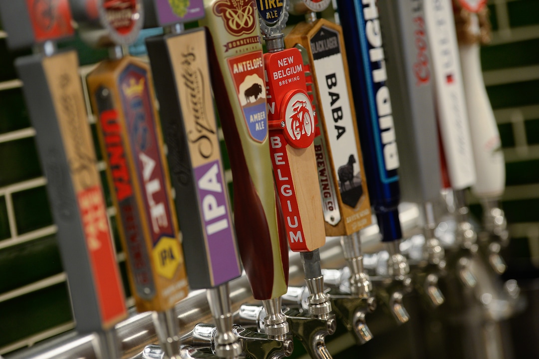 (Francisco Kjolseth  |  The Salt Lake Tribune)  Lagoon Amusement Park's new Bavarian-style Biergarten has 20 local craft beers on tap. The restaurant also has indoor and outdoor seating.