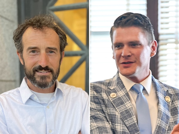 (Campaign photos) Patrick Belmont, left, and Jason Thompson, candidates for the 2026 House District 3 election.