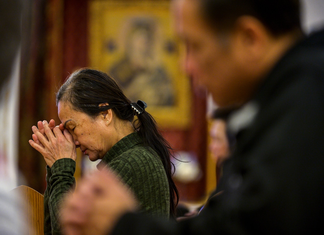 Leah Hogsten  |  The Salt Lake Tribune Members of Our Lady of Perpetual Help Catholic church participate in morning mass,  Wednesday, Dec. 5, 2018 in Kearns. The mostly Vietnamese congregation purchased the former Church of Jesus Christ of Latter-day Saints church in 2003. Mormons now make up less than 50% of Salt Lake County. 