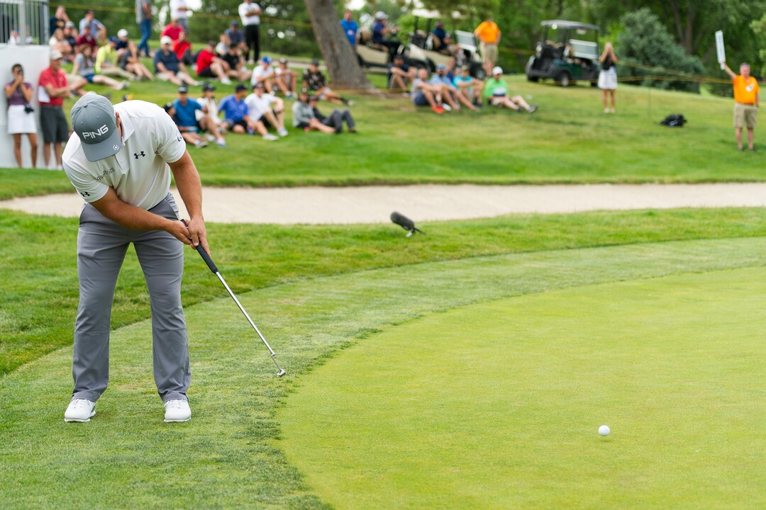 (Alex Gallivan  |  Special to the Tribune) Daniel Summerhays finished 6th during the final round of the Utah Championship on Sunday at Oakridge Country Club in Farmington