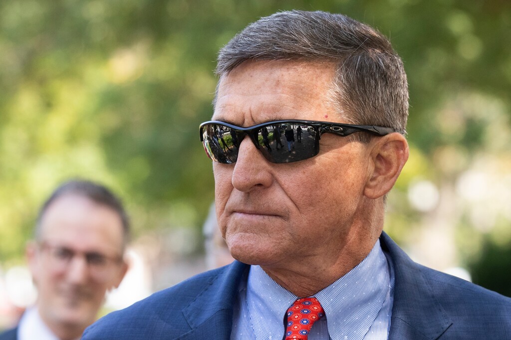Manuel Balce Ceneta | The Associated Press
Michael Flynn, President Donald Trump's former national security adviser, leaves the federal court following a status conference with Judge Emmet Sullivan, in Washington, Tuesday, Sept. 10, 2019.