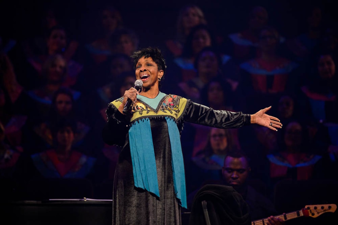 (Trent Nelson | The Salt Lake Tribune)  The dress rehearsal for “Be One,” an event put on by the LDS Church to celebrate the 1978 revelation on the priesthood on its 40th anniversary (which is June 1), in Salt Lake City, Thursday May 31, 2018. Gladys Knight.