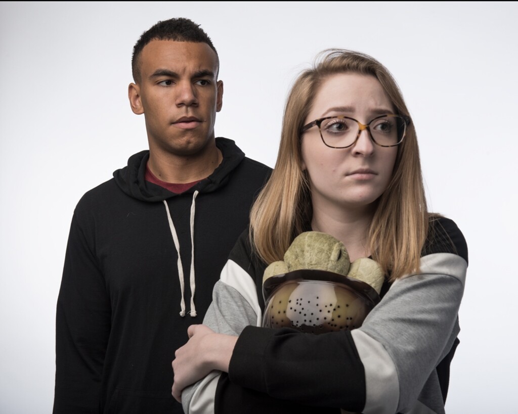 (Courtesy photo) | Actor Tristan Johnson as Anthony and Cora Fossen as Caroline in Pygmalion Theatre Company's production of Lauren Gunderson's "I and You."