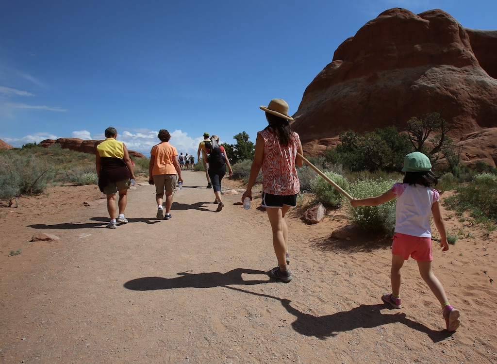 (Francisco Kjolseth  |  The Salt Lake Tribune)
Visitors from around the world flock to Arches National Park year round.