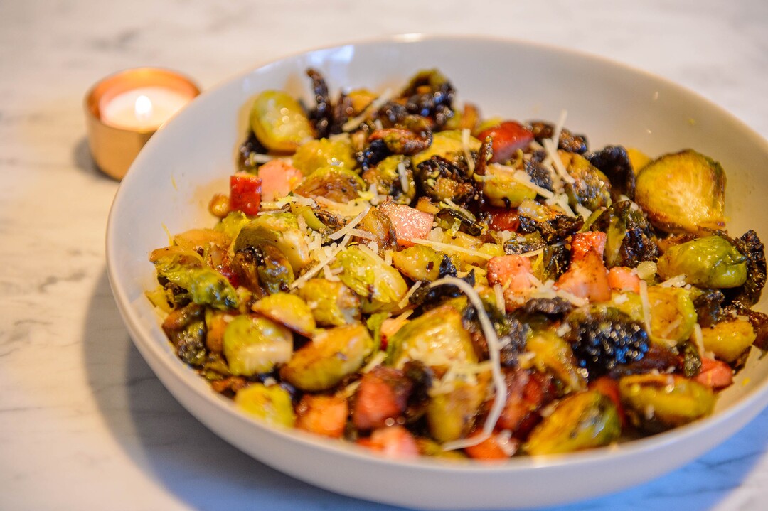 (Trent Nelson  |  The Salt Lake Tribune)Brussel Sprouts at Emigration Brewing, a new pizza and small plates restaurant in Salt Lake City's Emigration Canyon, on Tuesday Dec. 10, 2019.