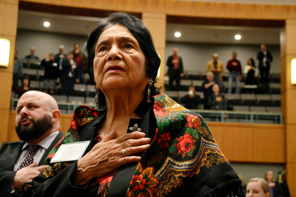(Russell Contreras | Associated Press file photo) United Farm Workers co-founder Dolores Huerta, shown here in 2019, has been honored by a street renaming in Salt Lake City. Dolores Huerta Boulevard is the commemorative name for 500 South between State Street and 700 East, after a Salt Lake City Council vote on May 5, 2026.