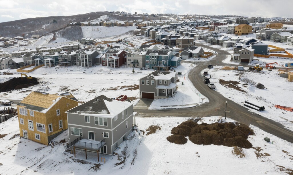 (Rick Egan | The Salt Lake Tribune) Construction in the Suncrest Community, Wednesday, Nov. 11, 2020.