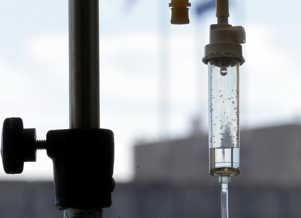 (Gerry Broome | The Associated Press) In this file photo, chemotherapy is administered to a cancer patient via intravenous drip.