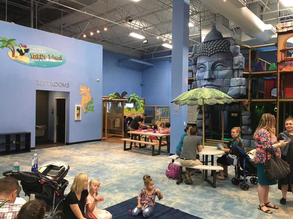 (Erin Alberty, Tribune file photo) A loaded handgun was found in this restroom near a children's play area at the Loveland Living Planet Aquarium in Draper.