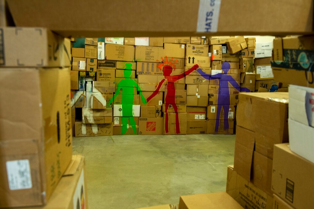 (Rick Egan  |  The Salt Lake Tribune) CEOs and their families check out what organizers are calling the world's largest cardboard fort at the Gateway, during the official launch on Thursday, August 6. The rooms of the fort are dedicated to educate visitors on how to build mental wellness.