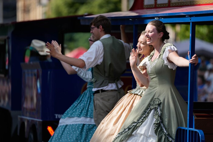 (Francisco Kjolseth | The Salt Lake Tribune) People participate in the Days of ’47 Parade in Salt Lake City on Saturday, July 23, 2022.