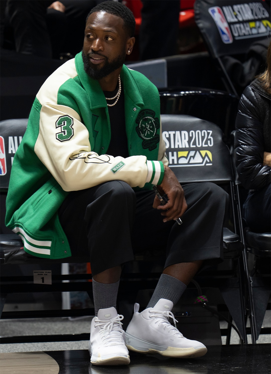 (Rick Egan | The Salt Lake Tribune) Dwyane Wade attends the HBCU game between the Grambling State Tigers and the Southern University Jaguars at the Jon M. Huntsman Center on Saturday, Feb. 18, 2023.