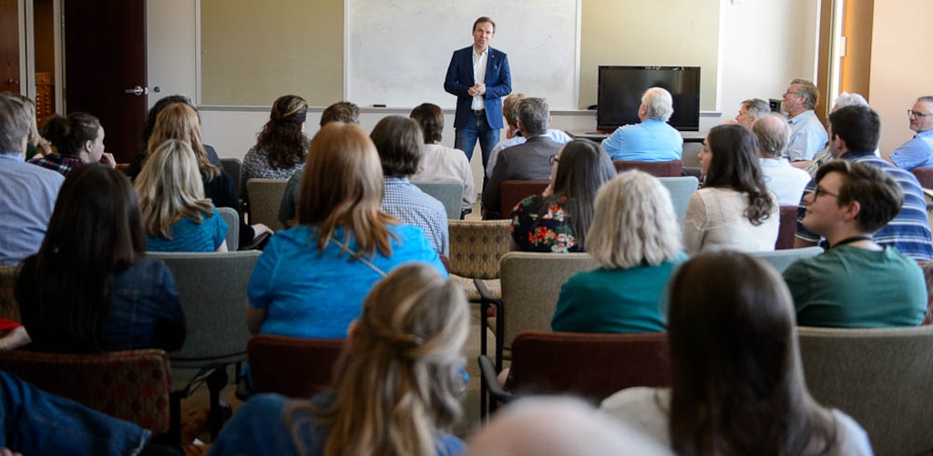 (Trent Nelson | Tribune file photo) Paul Huntsman, owner of The Salt Lake Tribune, addressed staff members at the newspaper last week, in advance of a series of staff cuts and other changes announced Monday.